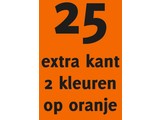 25x opdruk extra kant 2kl op oranje shirt