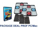 Package Deal Prof for PC-Mac - 2x Deluxe Dance Pad v3 + PC-Mac In The Groove