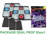 Package Deal Prof voor Xbox1 - 2x Deluxe Dance Pad v3 + Dancing Stage Unleashed 2