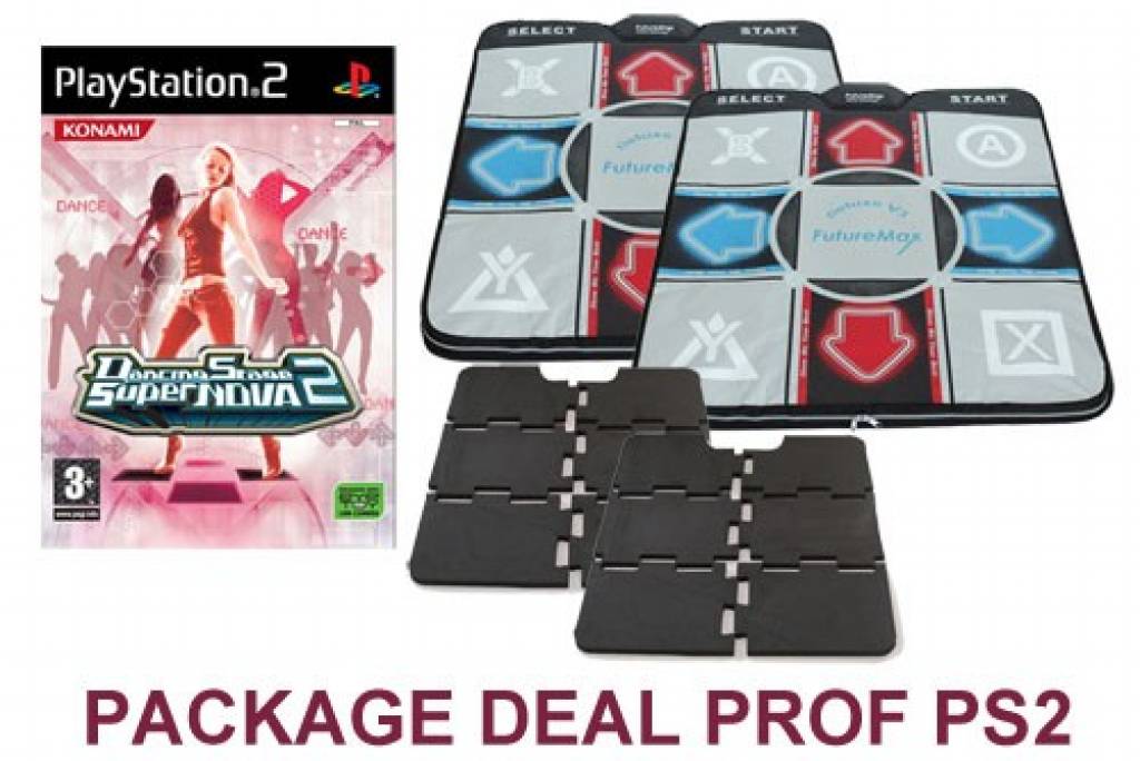 Package Deal Prof for PS2 Deluxe Dance Pad v3 + PS2 Dancing Stage