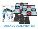 Package Deal Prof for Wii - 2x Deluxe Dance Pad v3 + Dancing Stage Hottest Party