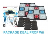 Package Deal Prof for Wii - 2x Deluxe Dance Pad v3 + Dancing Stage Hottest Party