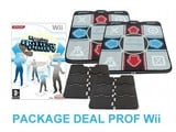 Package Deal Prof voor Wii - 2x Deluxe Dance Pad v3 + Dancing Stage Hottest Party