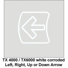 Replacement Arrow Left/Right/Up/Down White Corroded (voor TX4000 en TX6000)