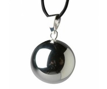 Babylonia effen zilver 20 mm Babylonia effen zilver 20 mm