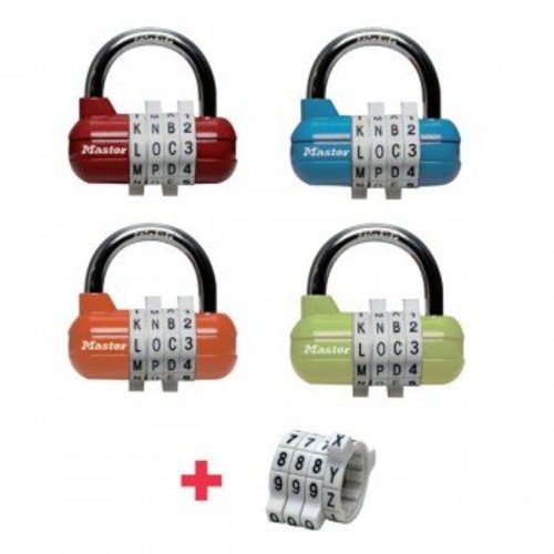 Masterlock Masterlock combinatiehangslot 1534 (leverbaar in vier kleuren) Masterlock Masterlock combinatiehangslot 1534 (leverbaar in vier kleuren)