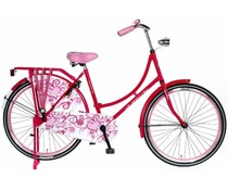 Omafiets Popal 26 inch Donkerroze Roze Hart Omafiets Popal 26 inch Donkerroze Roze Hart