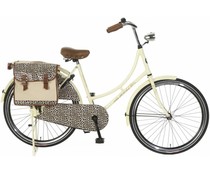 Omafiets Popal 26 inch Wit Luipaard + Tas Omafiets Popal 26 inch Wit Luipaard + Tas