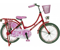 Omafiets Popal 18 inch Donkerroze Roze Hart