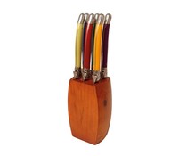 Laguiole ножа 1.2 mm (6 броя Fruity Mix) в нож блок Laguiole ножа 1.2 mm (6 броя Fruity Mix) в нож блок