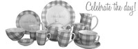 Servies "Celebrate the day!"