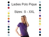 ♣ 100% katoenen dames Poloshirts (polo pique)