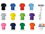 T-shirts met korte mouw en ronde hals (100% katoen)