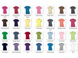 ♣ Fair Trade dames T-shirts (slank gesneden, 100% katoen, korte mouw en ronde hals)