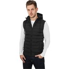 Urban Classics Small Bubble Hooded Vest Black/ Black