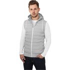 Urban Classics Small Bubble Hooded Vest Grey/ White