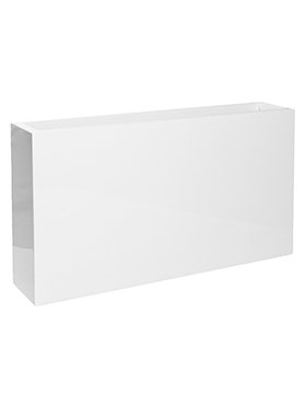 Fiberstone Glossy Jort Slim Bloempot - strak in glanzend witte verf!