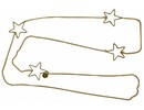 A-zone Pretty in Pink Star lange ketting | Lange ketting