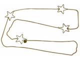 A-zone Pretty in Pink Star lange ketting | Lange ketting