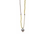 Biba Heart gele ketting | Lange ketting