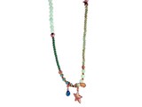 Biba Ketting groen met ster | Lange ketting