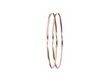 Bloved Rose goldplated hoops | Hoops