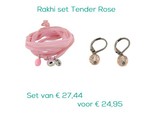 Jozemiek Rakhi set Tender Rose | Sieraden set