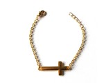 Chicks from heaven Kruis armband goud | Kruis armband