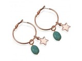 Fashion by Fleur Mint and star | Creool oorbellen
