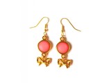 Chicks from heaven Strik neon roze | Lange oorbellen