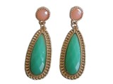 Fashion by Fleur Trendy zalm mint oorbellen | Trendy oorbellen