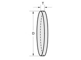 Eksma optics Metal coated flat round mirror