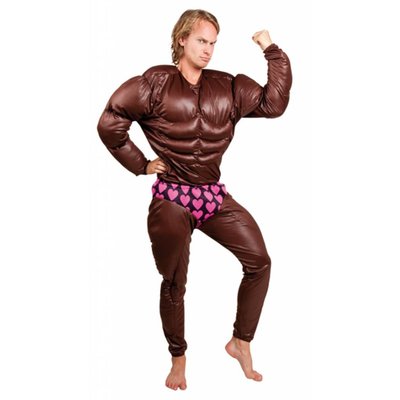 Feestkleding dikke spierbundels
