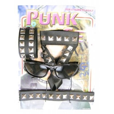 Punkset 4-delig met bril