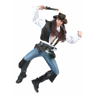 Piratenhoed met lang haar