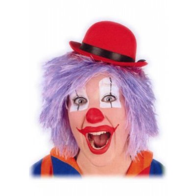 Kleurige clownspruiken