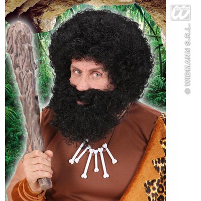 Krulpruik met baard