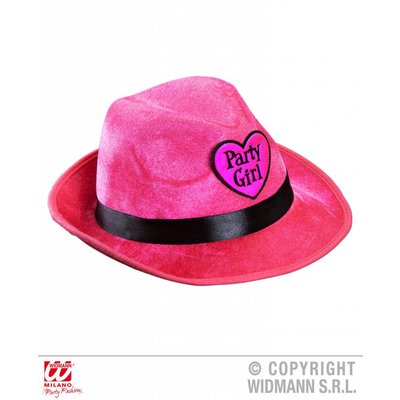 Roze Fedora hoed party girl