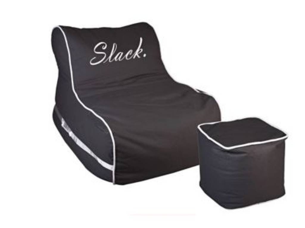 Slack Flow Lounge stoel + voetenbank