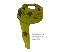 Kirsty Nagel Scarf Urban Nomads lemon green with star
