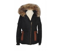 Adrexx Dames bontjas Zwart Adrexx Dames bontjas Zwart