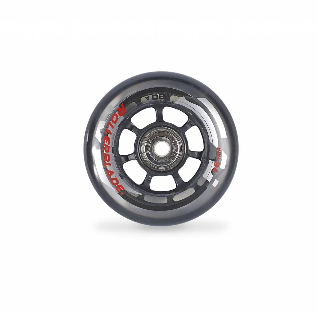 rollerblade 76mm inline skate wheels 8 pack