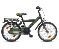 Loekie kinderfietsen Loekie Booster 18" jongensfiets Groen 5+ Loekie kinderfietsen Loekie Booster 18" jongensfiets Groen 5+