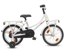 Loekie kinderfietsen Loekie Pick Up meisjesfiets 16" Wit 4+ Loekie kinderfietsen Loekie Pick Up meisjesfiets 16" Wit 4+