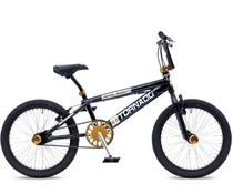 Tornado Bugatti BMX Royal Bugatti Freestyle BMX 20" Zwart met Goud 7+ Tornado Bugatti BMX Royal Bugatti Freestyle BMX 20" Zwart met Goud 7+