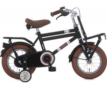 Alpina kinderfietsen Alpina Cargo jongensfiets met voordrager 12" Black Matt 3+ Alpina kinderfietsen Alpina Cargo jongensfiets met voordrager 12" Black Matt 3+