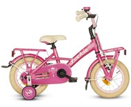 Loekie kinderfietsen Loekie Prinses meisjesfiets 12" Pink Matte 3+ Loekie kinderfietsen Loekie Prinses meisjesfiets 12" Pink Matte 3+