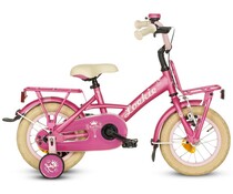 Loekie kinderfietsen Loekie Prinses meisjesfiets 12" Pink Matte 3+ Loekie kinderfietsen Loekie Prinses meisjesfiets 12" Pink Matte 3+