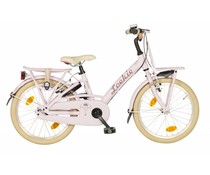 Loekie kinderfietsen Loekie Prinses meisjesfiets 18" Soft Pink Matte 5+ Loekie kinderfietsen Loekie Prinses meisjesfiets 18" Soft Pink Matte 5+