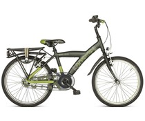 Loekie kinderfietsen Loekie Booster 20" jongensfiets Groen 6+ Loekie kinderfietsen Loekie Booster 20" jongensfiets Groen 6+